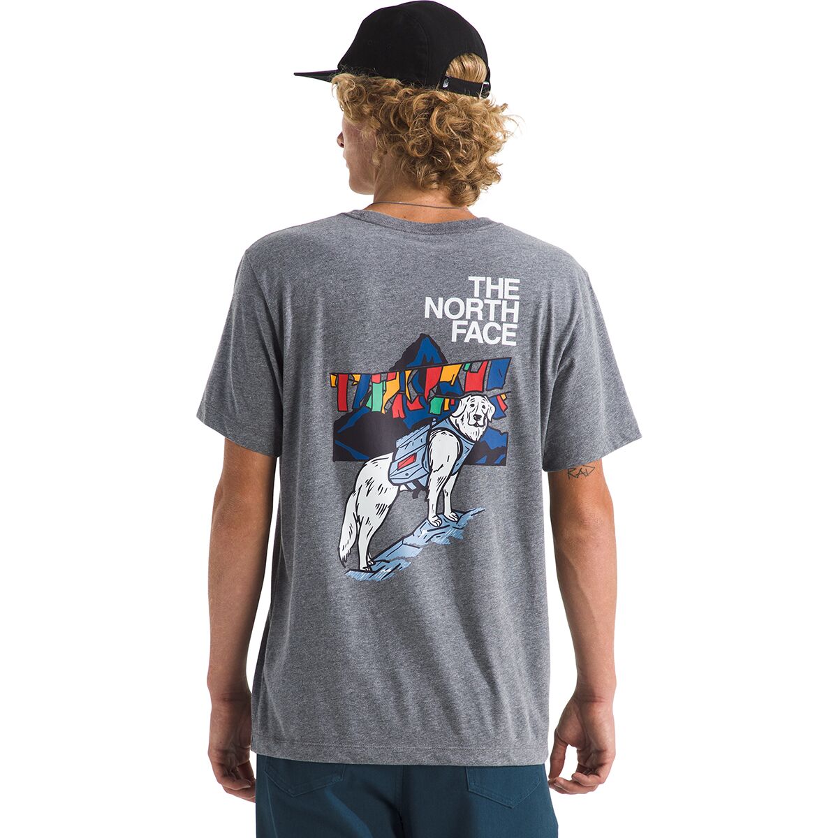 Image of The North Face Sunlit Summit Regular Short-Sleeve T-Shirt - Men's TNF Mid Grey Heather, XXL