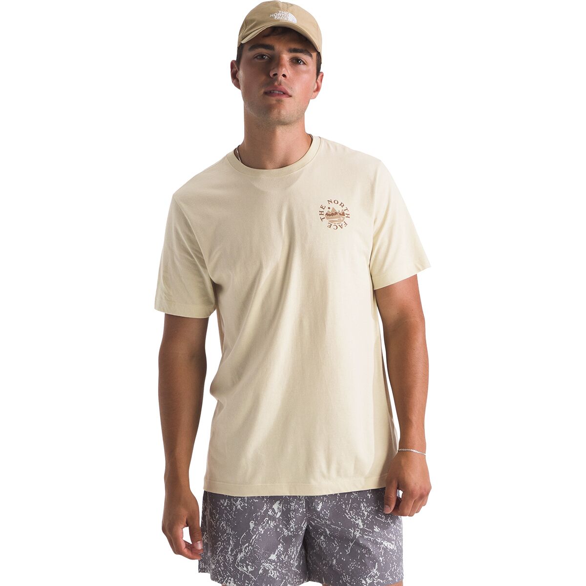 Image of The North Face Sunrise Escape Regular Short-Sleeve T-Shirt - Men's Desert Stone, M