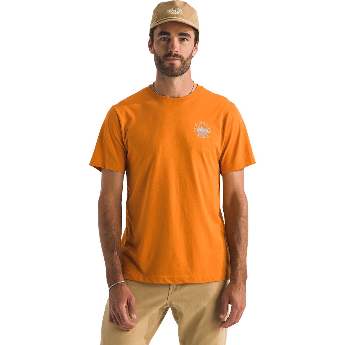 Image of The North Face Sunrise Escape Regular Short-Sleeve T-Shirt - Men's Dust Orange, XL