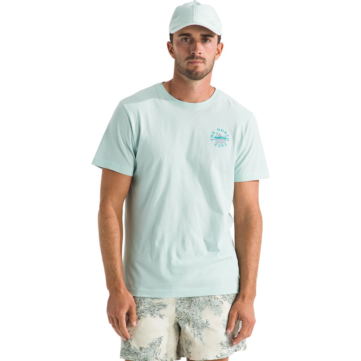 Image of The North Face Sunrise Escape Regular Short-Sleeve T-Shirt - Men's Opal Frost, S