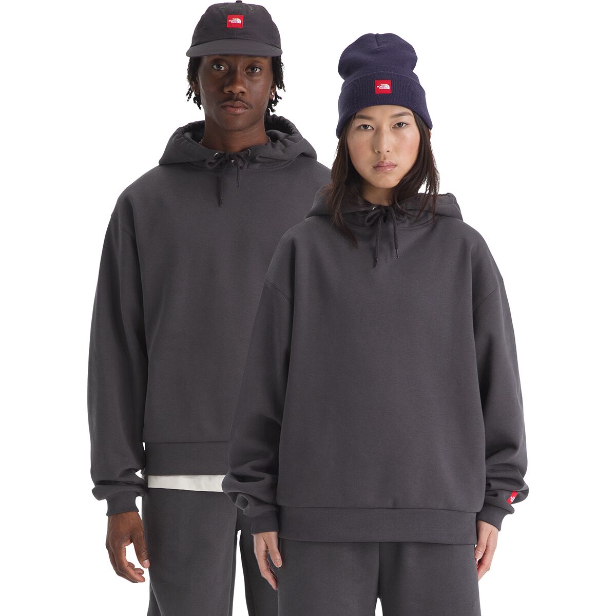 Image of The North Face TNF Red Box Hoodie - Men's Obsidian, XS