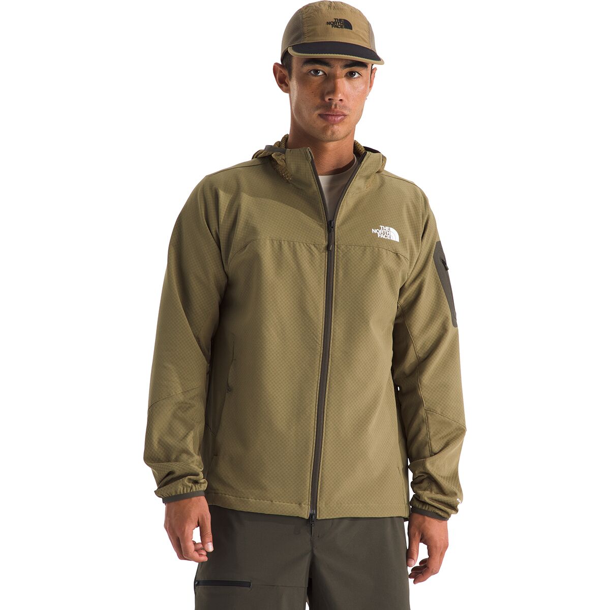 Image of The North Face Tek Approach FUTUREFLEECE Hooded Jacket - Men's Cedar, L