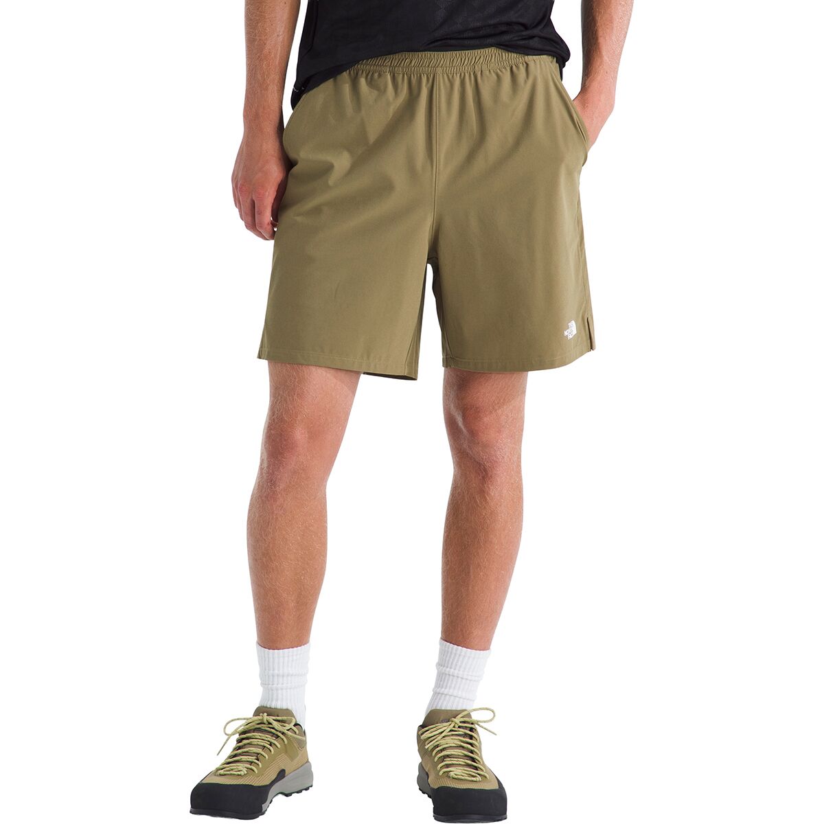 Image of The North Face Wander 2-In-1 7in Short - Men's Cedar/TNF Black, M/Reg