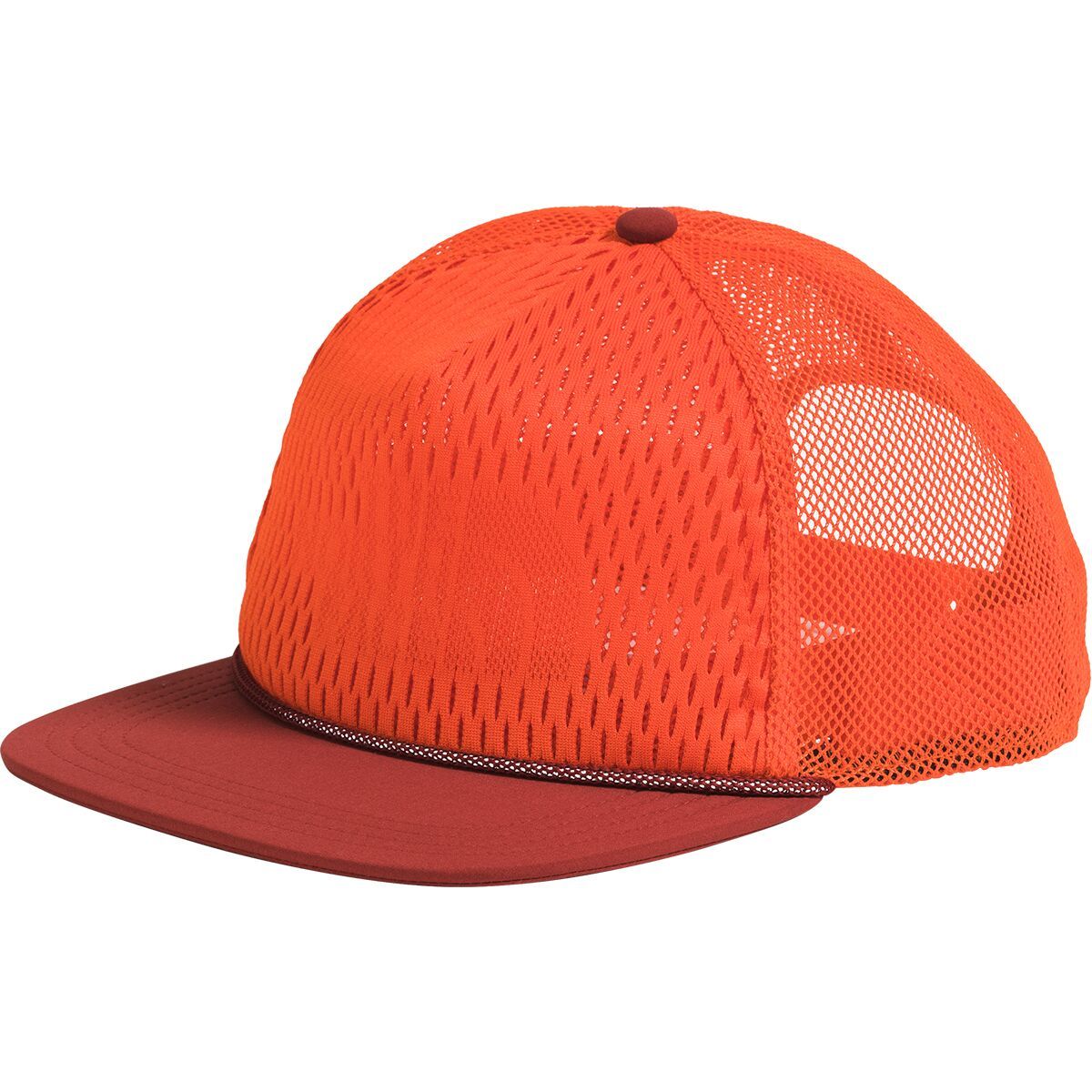 Image of The North Face Runner Trucker Hat Lava Red/Iron Clay, One Size