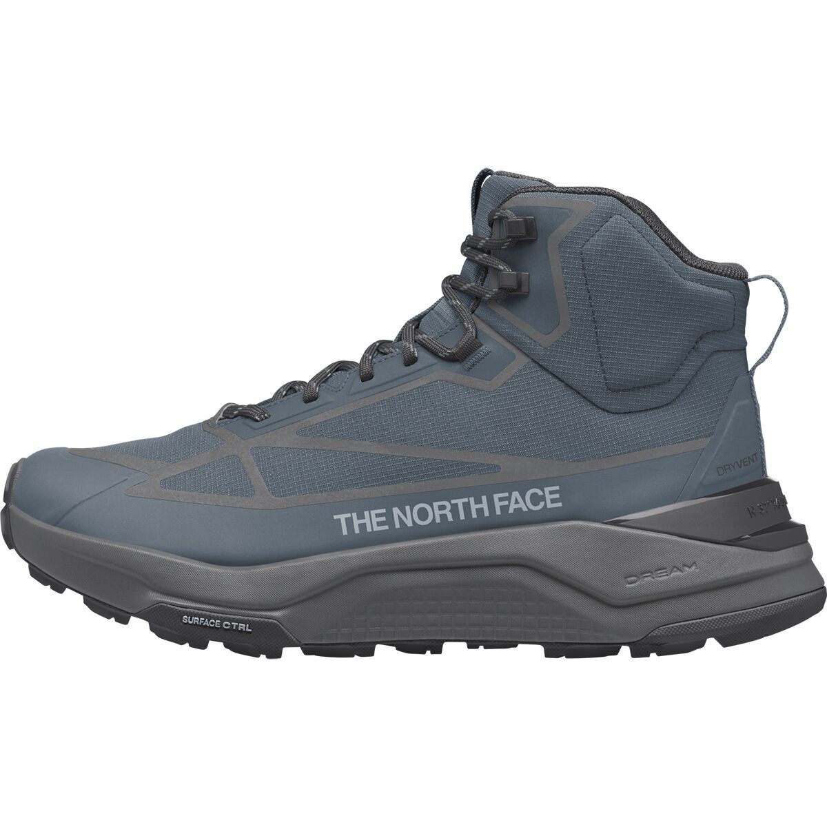 Image of The North Face Fastpack Mid WP Hiking Boot - Men's Granite Grey/Anthracite Grey, 12.0