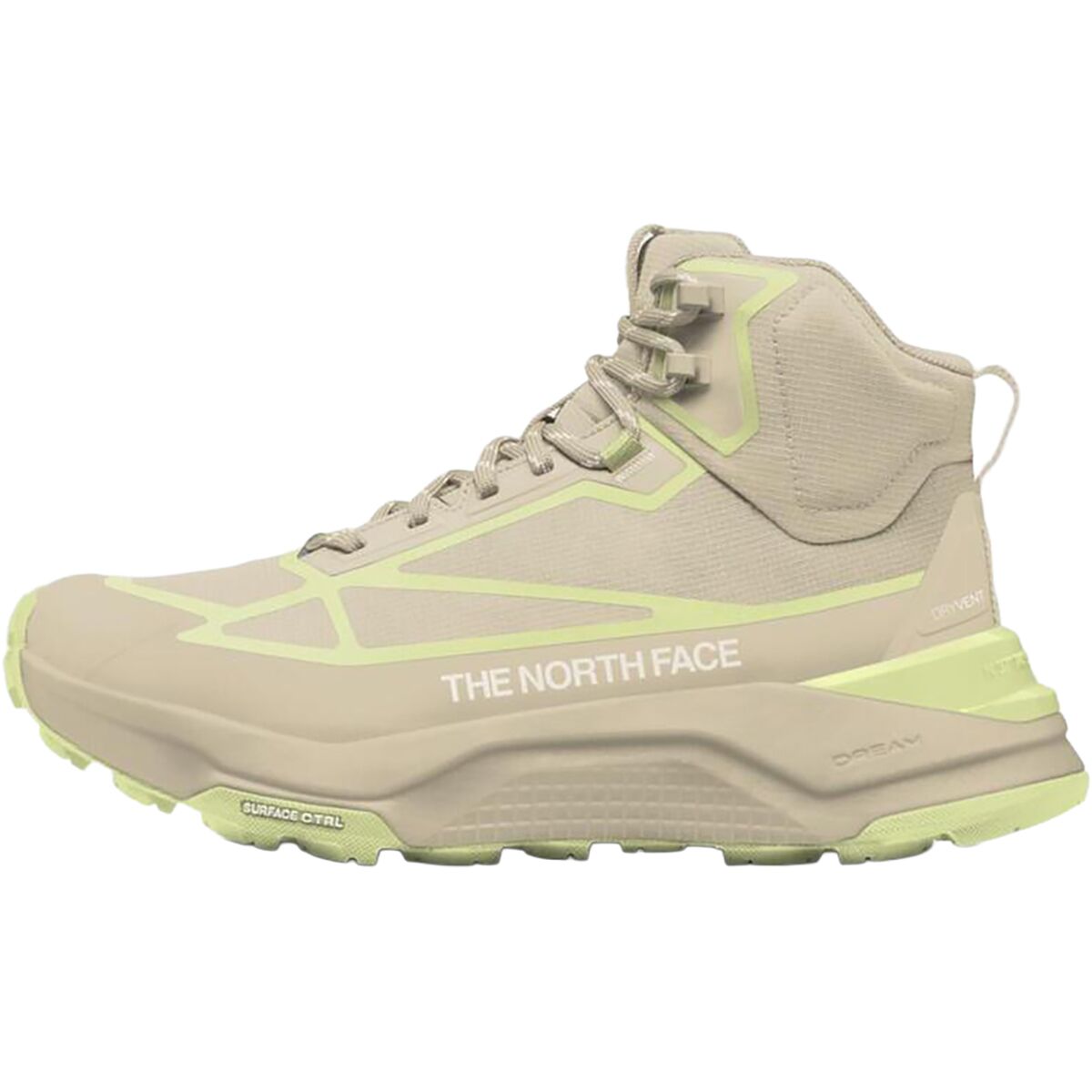 Image of The North Face Fastpack Mid WP Hiking Boot - Women's Desert Stone/Lemon Mist, 9.5