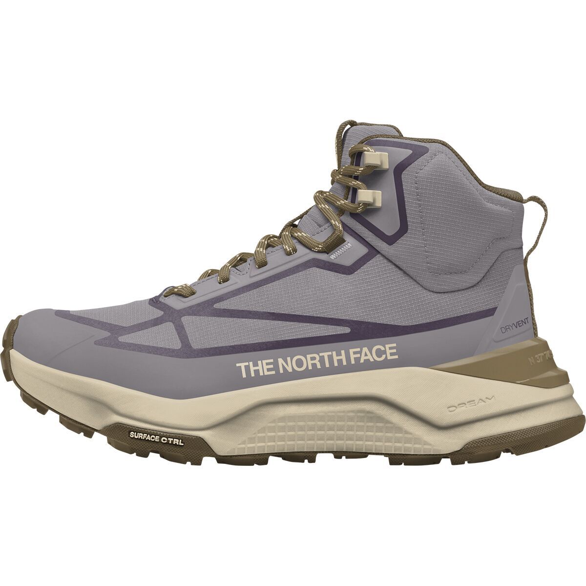Image of The North Face Fastpack Mid WP Hiking Boot - Women's Transcendent Grey/Cedar, 8.5
