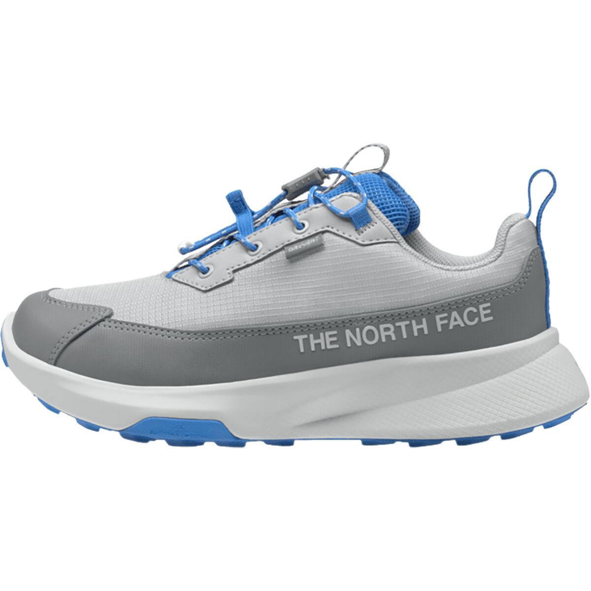 Image of The North Face Fastpack II Waterproof Hiking Shoe - Kids' Glacier Gray/Marina Blue, 3