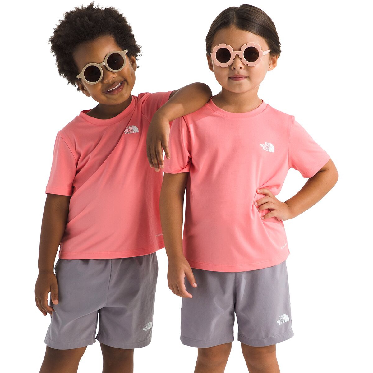 Image of The North Face 24/7 Set - Toddlers' Coral Crush/Transcendent Grey, 2T