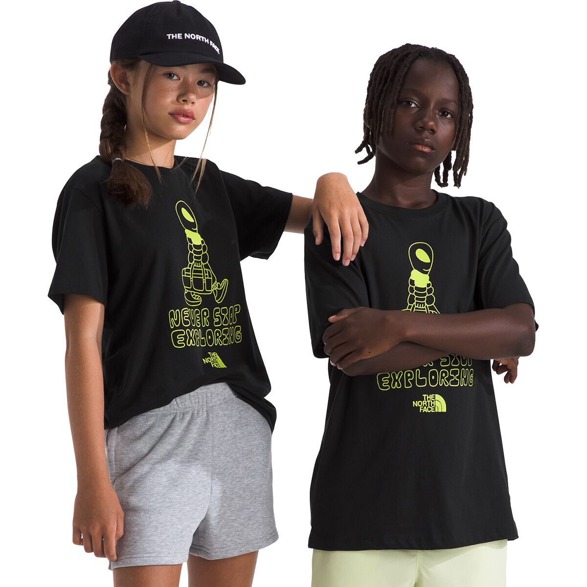 Image of The North Face Celestial Drift Regular T-Shirt - Kids' TNF Black, M