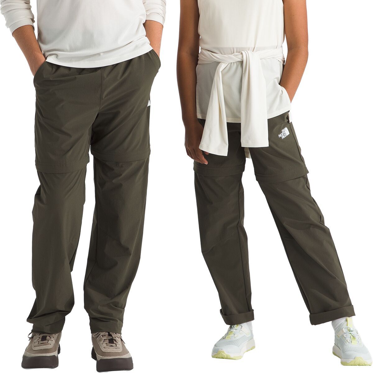 Image of The North Face Lightweight Convertible Hike Pant - Kids' New Taupe Green, L
