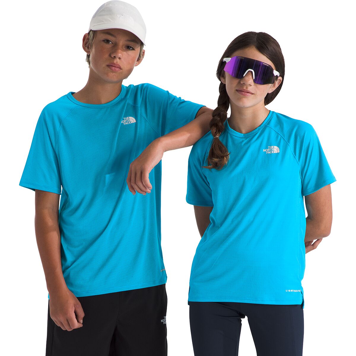 Image of The North Face Sunriser Short-Sleeve T-Shirt - Kids' Meridian Blue, L