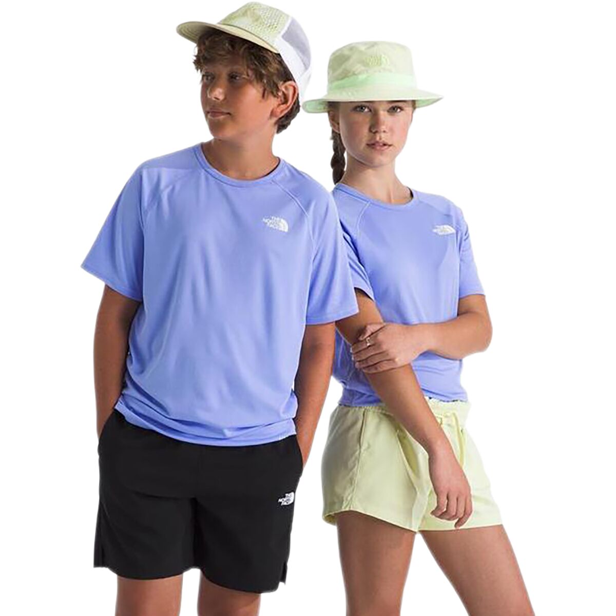 Image of The North Face Sunriser Short-Sleeve T-Shirt - Kids' Periwinkle Glow, L