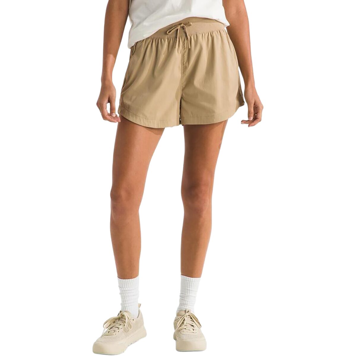 Image of The North Face Aphrodite Arise 3in Short - Women's Khaki Stone, S