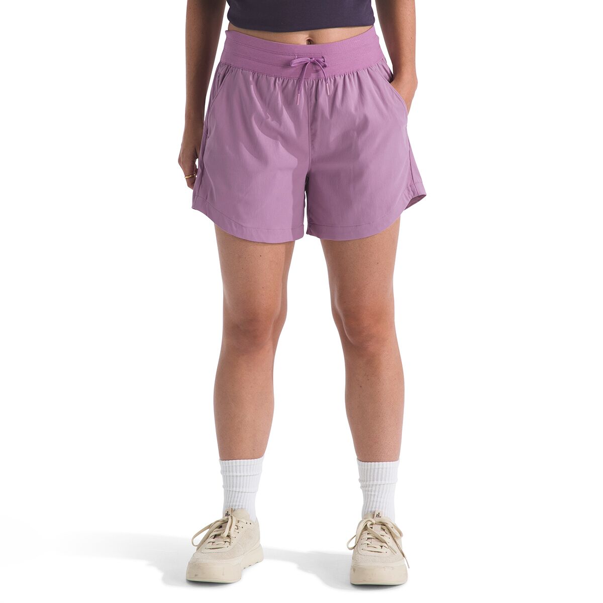 Image of The North Face Aphrodite Arise 5in Short - Women's Hushed Lavender, M