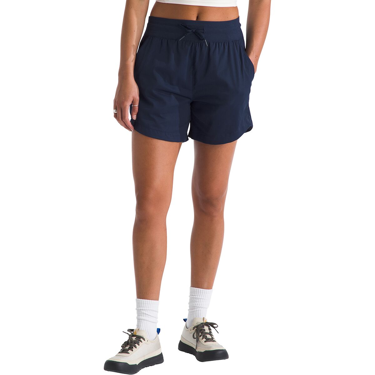 Image of The North Face Aphrodite Arise 5in Short - Women's Summit Navy, S