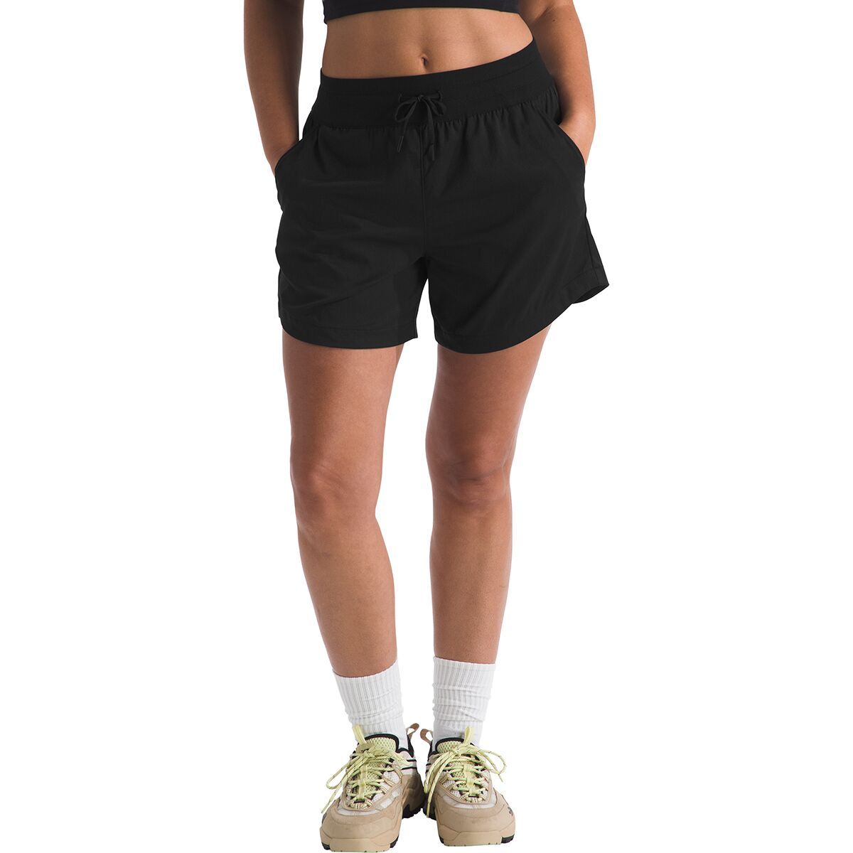 Image of The North Face Aphrodite Arise 5in Short - Women's TNF Black, M