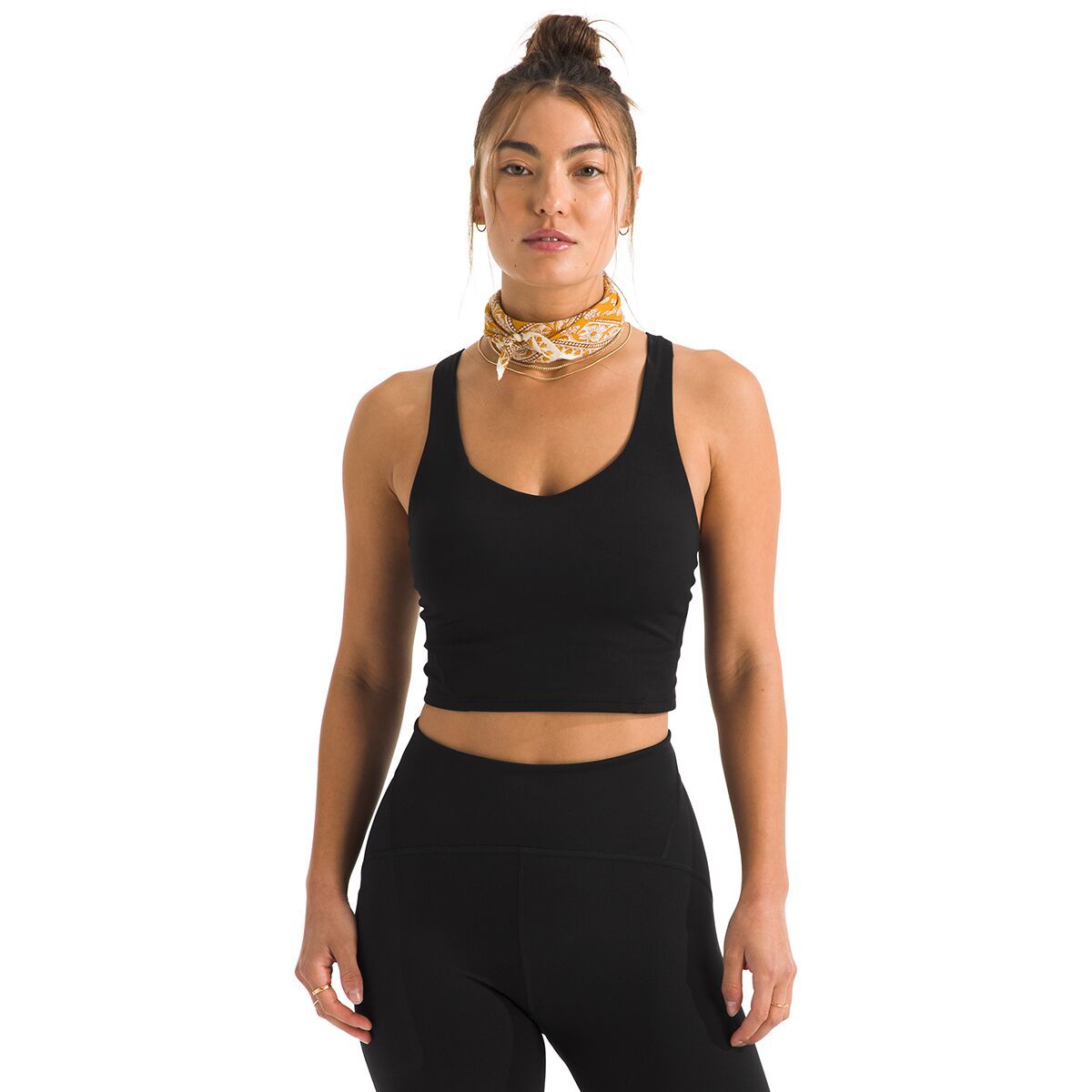 Image of The North Face Jaida Long Line Bra - Women's TNF Black, S