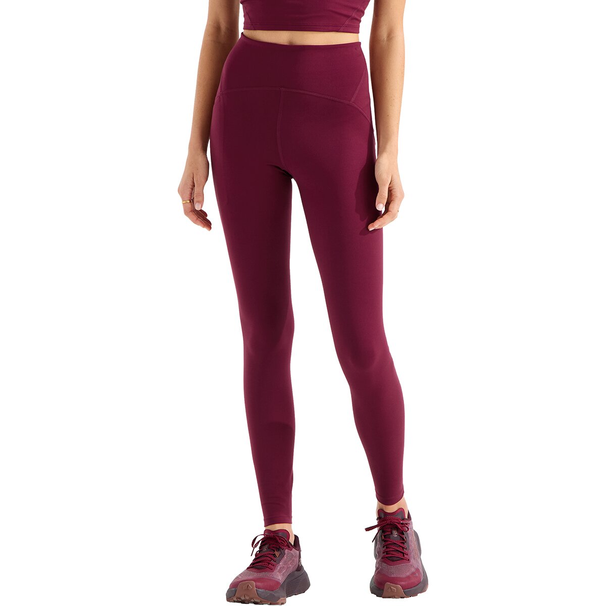 Image of The North Face Jaida Pocket 27in Legging - Women's Burgundy Crush, XS