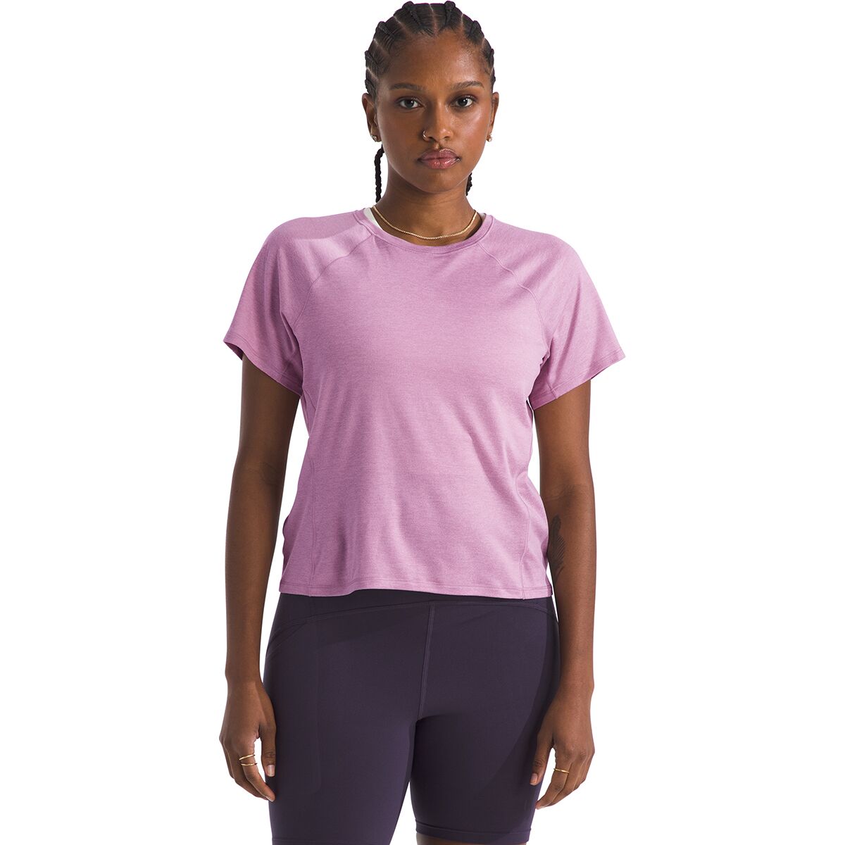 Image of The North Face Jaida Short-Sleeve T-Shirt - Women's Hushed Lavender Light Heather, XS