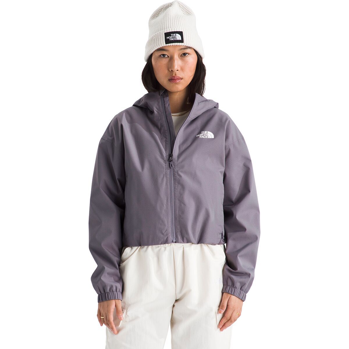 Image of The North Face Quest Mono Cropped Jacket - Women's Transcendent Grey, M