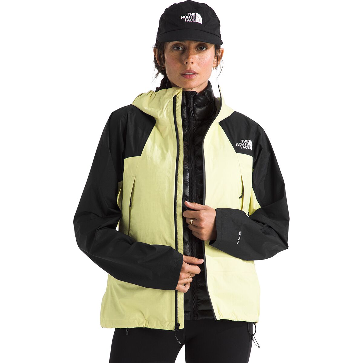 Image of The North Face Ridgelite WP Jacket - Women's Lemon Mist/TNF Black, XL