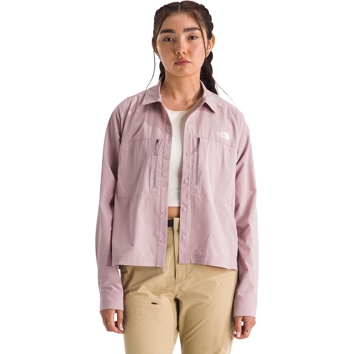Image of The North Face Trail LIGHTRANGE Long-Sleeve Shirt - Women's Metal Pink, L