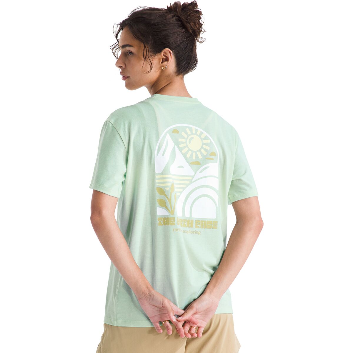 Image of The North Face Tri-Blend Sun Cutie Short-Sleeve T-Shirt - Women's Opal Frost White Heather, M
