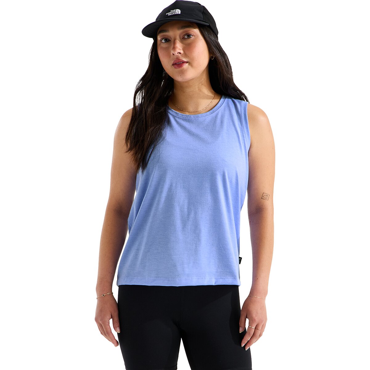 Image of The North Face Tri-Blend Tank Top - Women's Periwinkle Glow White Heather, S