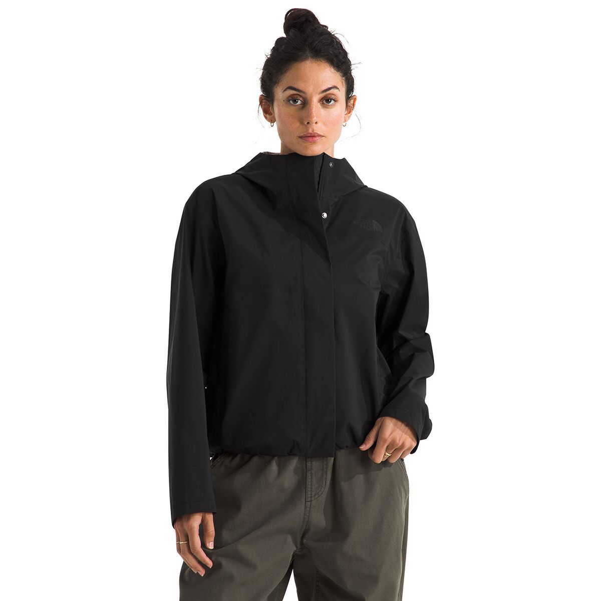 Image of The North Face Voyage Rain 3L Hooded Jacket - Women's TNF Black, XS