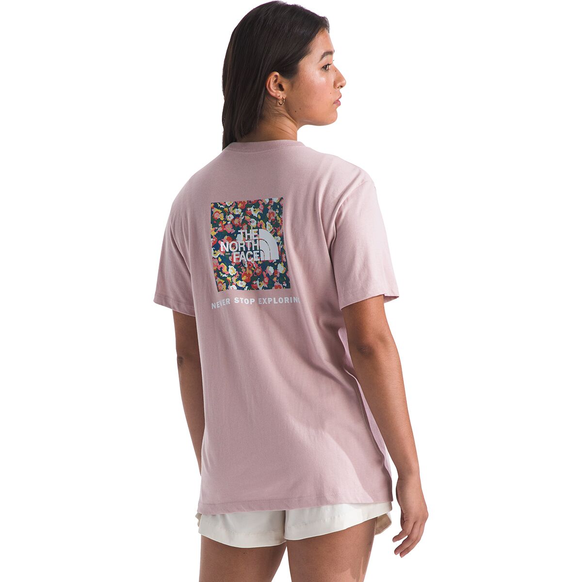 Image of The North Face Wildflower Relaxed Short-Sleeve T-Shirt - Women's Metal Pink, XS