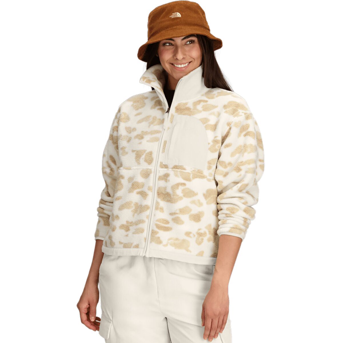 Image of The North Face Yumiori Off Peak Print Full-Zip Jacket - Women's Pale Khaki Heritage Print, S