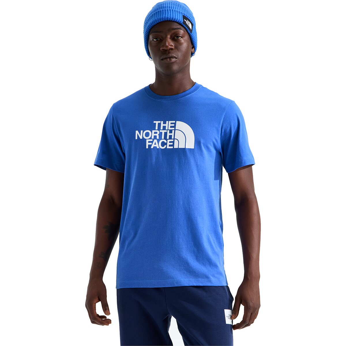 Image of The North Face Evolution Half Dome Regular Short-Sleeve T-Shirt - Men's Active Blue, L
