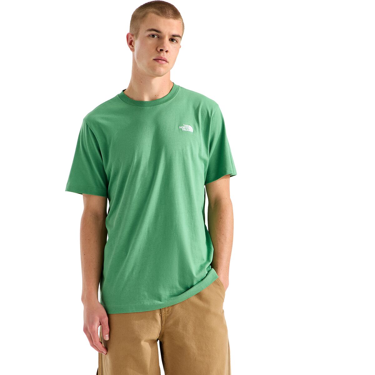 Image of The North Face Evolution Simple Dome Regular Short-Sleeve T-Shirt - Men's Dimmed Algae, L