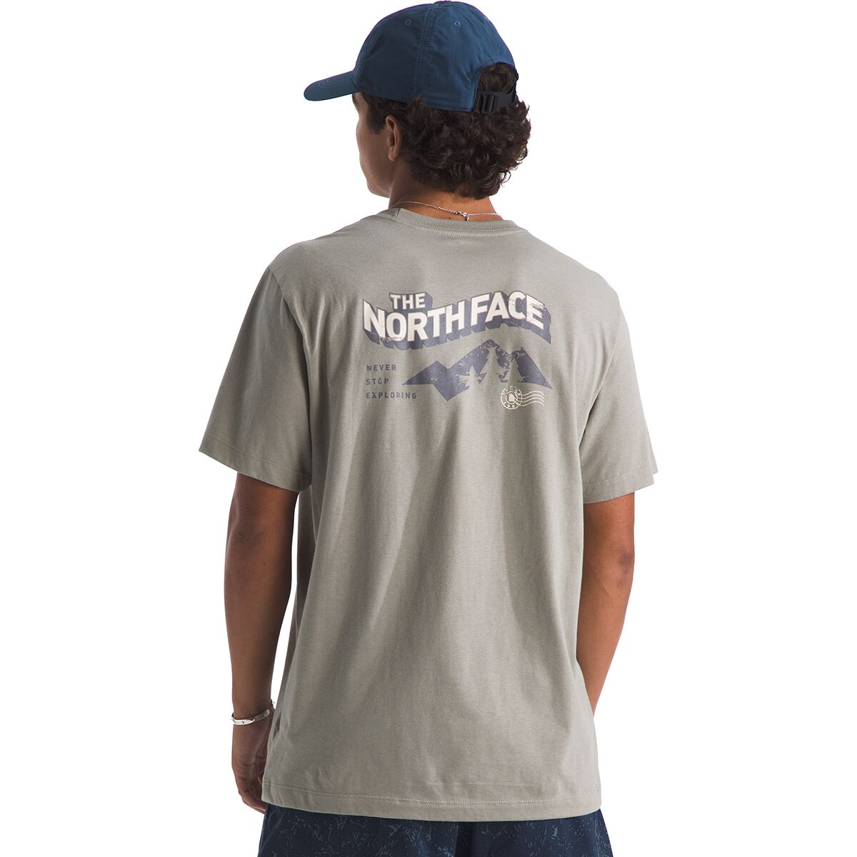 Image of The North Face Explore Postcard Regular Short-Sleeve T-Shirt - Men's Stone Slab, L