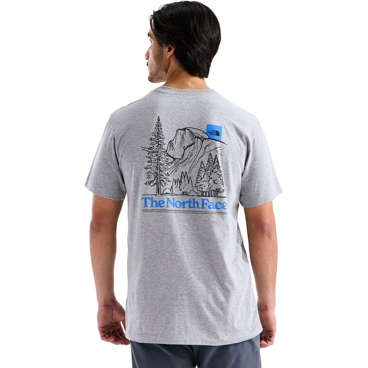 Image of The North Face Monte Graphic Reg Short Sleeve T-Shirt - Men's TNF Pale Grey Heather, XXL