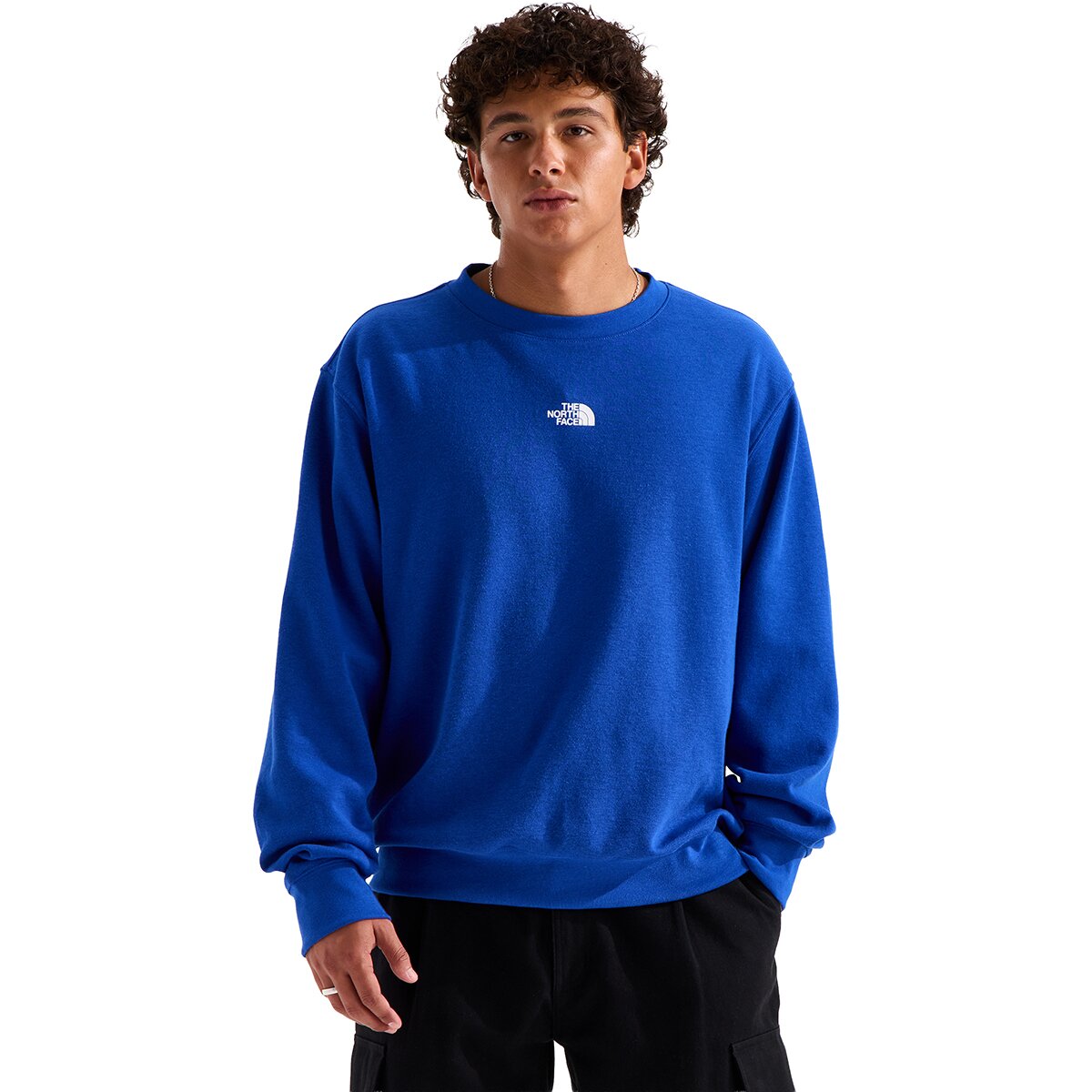 Image of The North Face TNF Double Knit Crew Sweatshirt - Men's TNF Blue, M