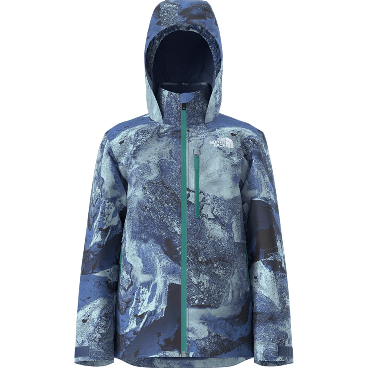 The North Face Freedom Insulated Print Jacket - Boys' Bold Blue Half Dome Strata Print, L