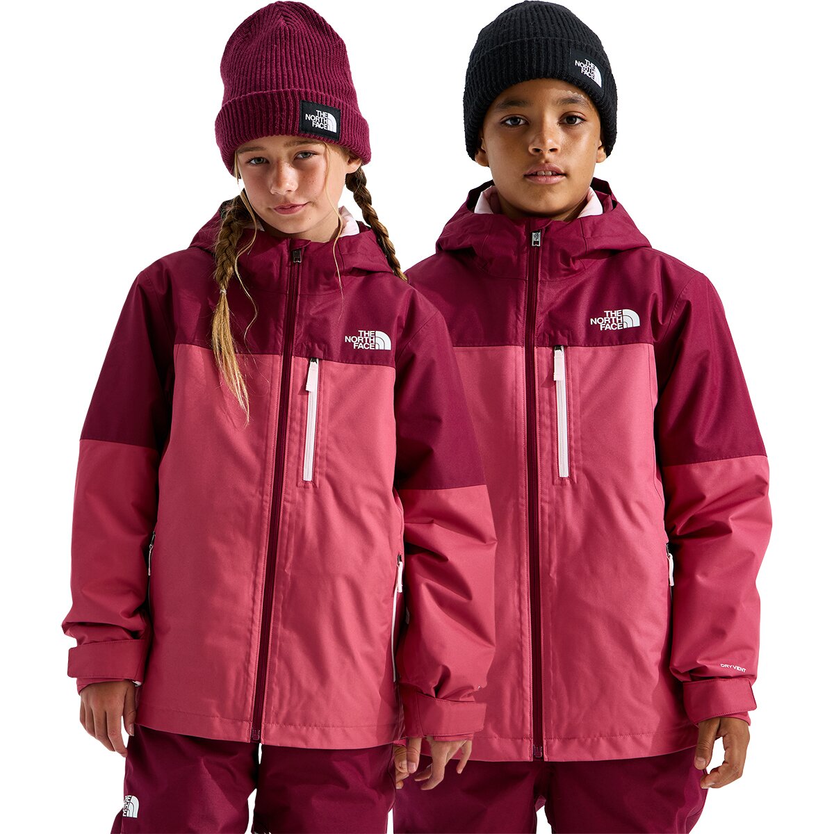 Image of The North Face Freedom Triclimate 3-N-1 Jacket - Kids' Burgundy Crush/Fermented Clay, XS