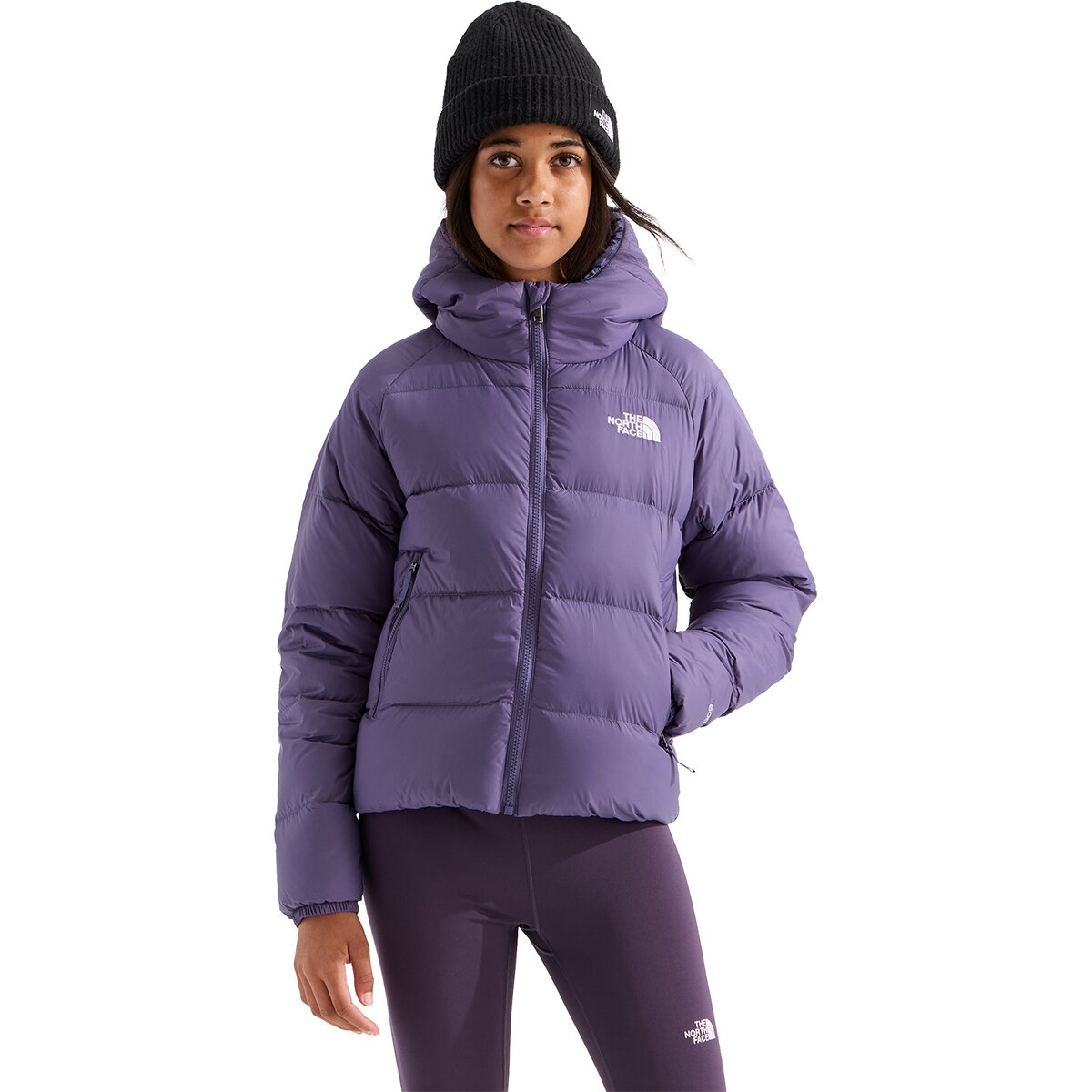 Image of The North Face Hydrenalite Down Hooded Jacket - Girls' Grounded Plum, XS