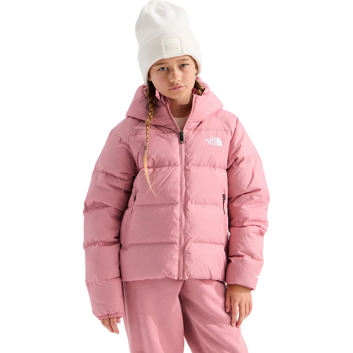 Image of The North Face Hydrenalite Down Hooded Jacket - Girls' Primrose, XS