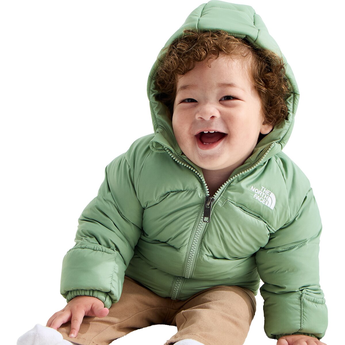 Image of The North Face Hydrenalite Down Hooded Jacket - Infants' Slate Moss, 24M