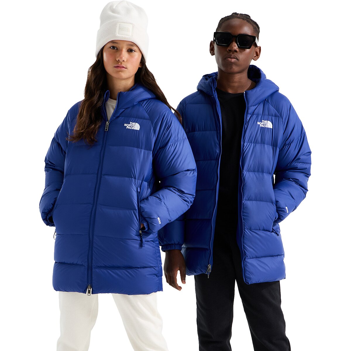 Image of The North Face Hydrenalite Down Hooded Parka - Kids' Bold Blue, S