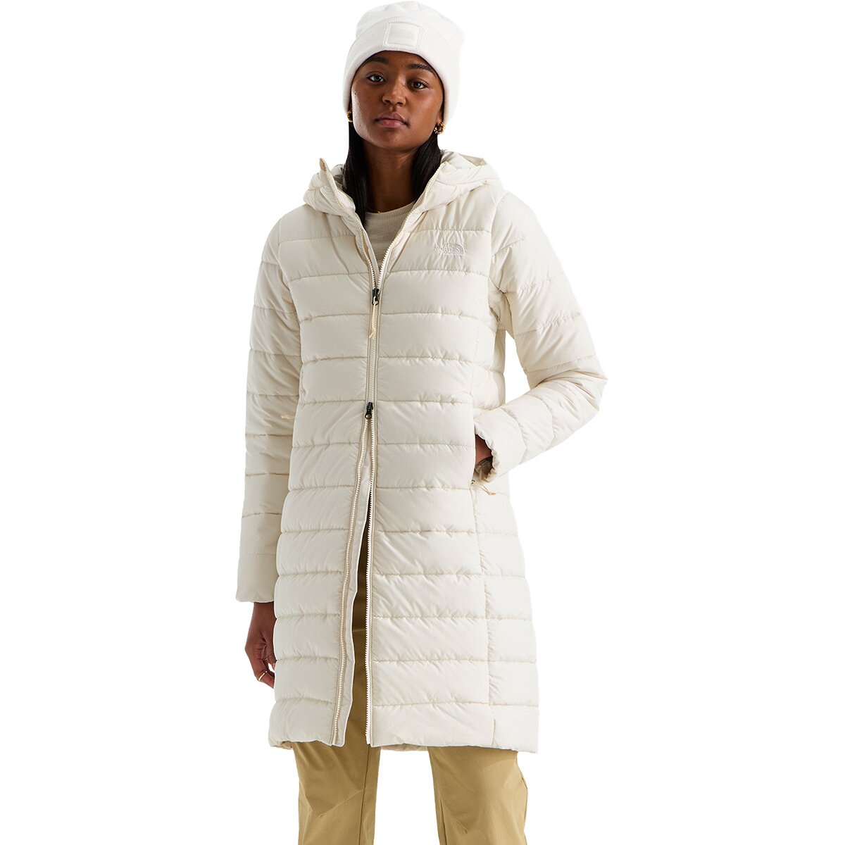 Image of The North Face Aconcagua Hooded Parka - Women's White Dune, S