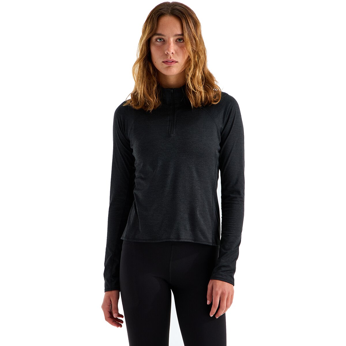 Image of The North Face Jaida 1/4-Zip Top - Women's TNF Black Dark Heather, L