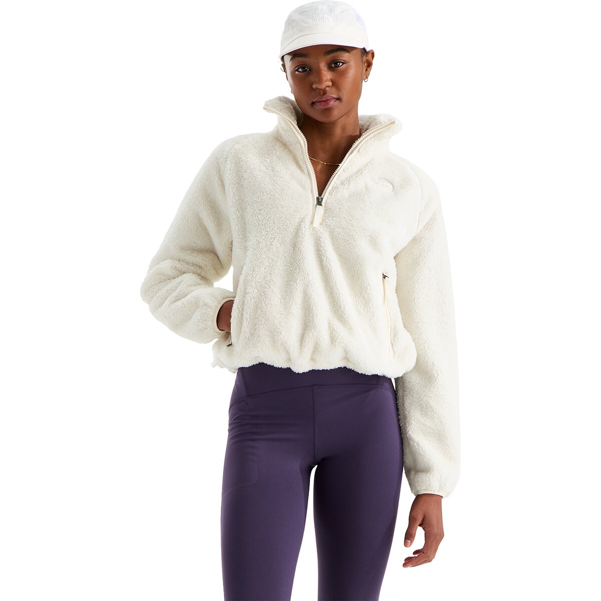 Image of The North Face Osito Evolve 1/2-Zip Jacket - Women's White Dune, XL