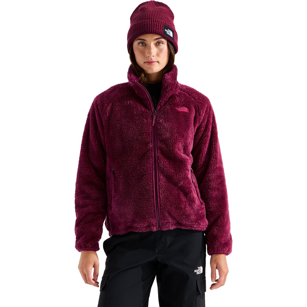 Image of The North Face Osito Evolve Full-Zip Jacket - Women's Burgundy Crush, XL