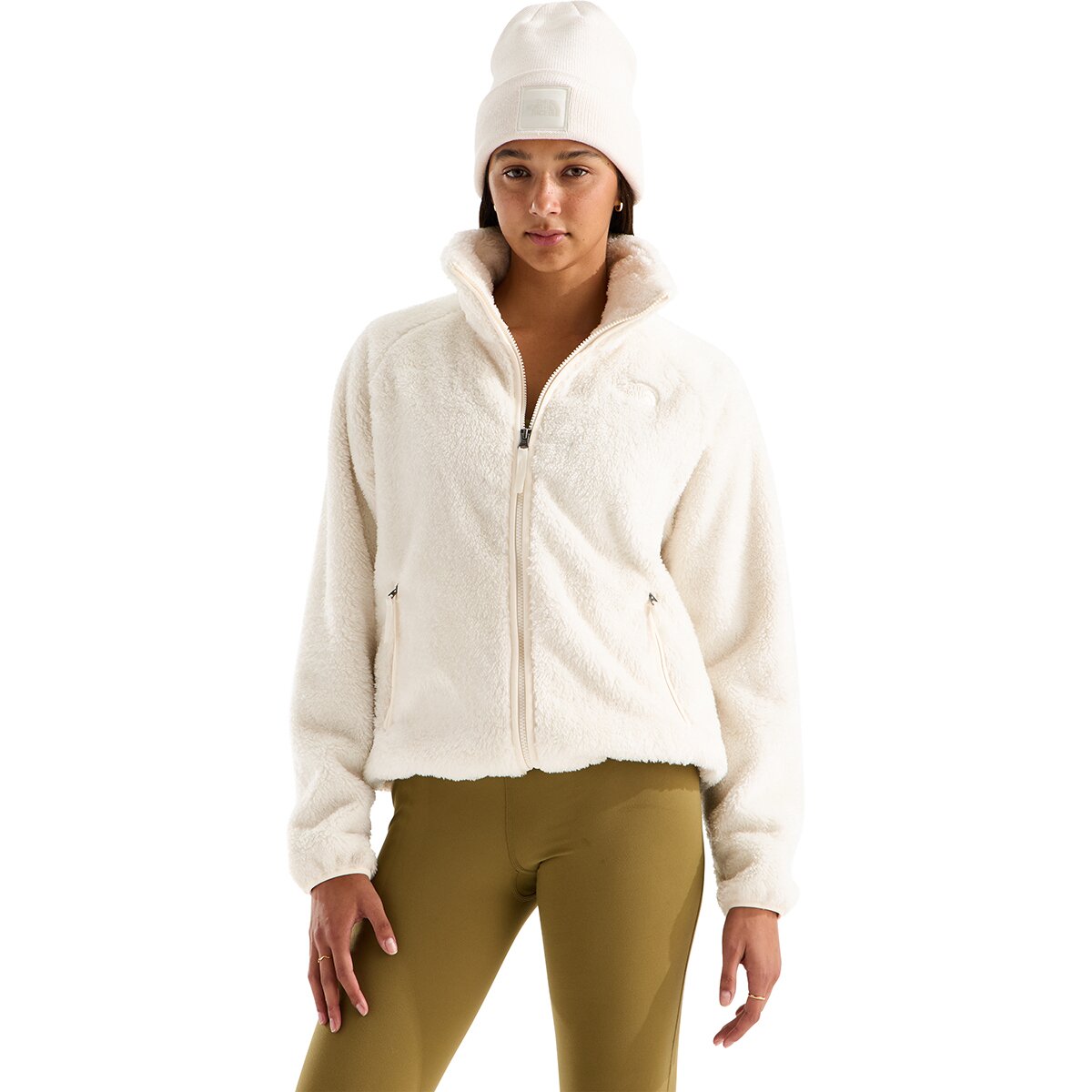 Image of The North Face Osito Evolve Full-Zip Jacket - Women's White Dune, M