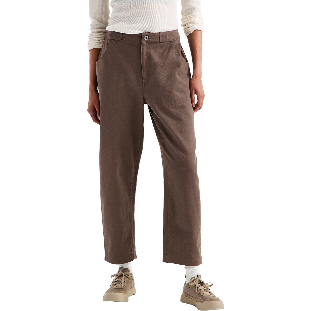 Image of The North Face Pinecrest Heavy Barrel-Leg Pant - Women's Smokey Brown, 6/Reg