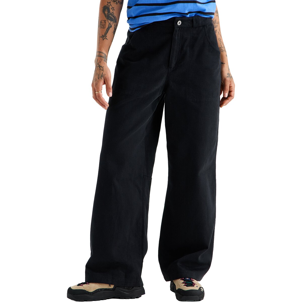 Image of The North Face Pinecrest Wide-Leg Pant - Women's TNF Black, 12/Reg